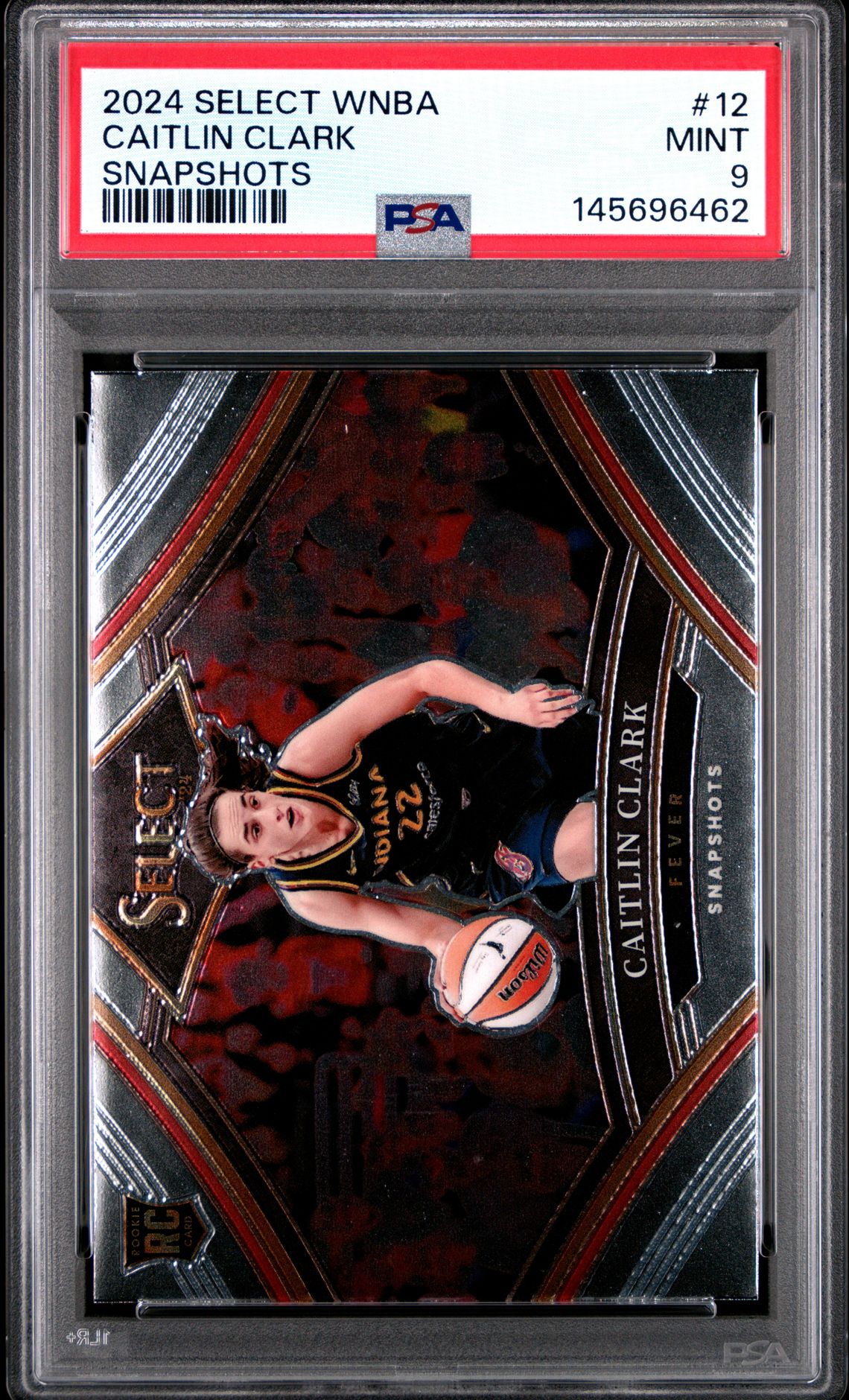 2024 Panini Select Wnba Snapshots Caitlin Clark #12 Mint 9 front