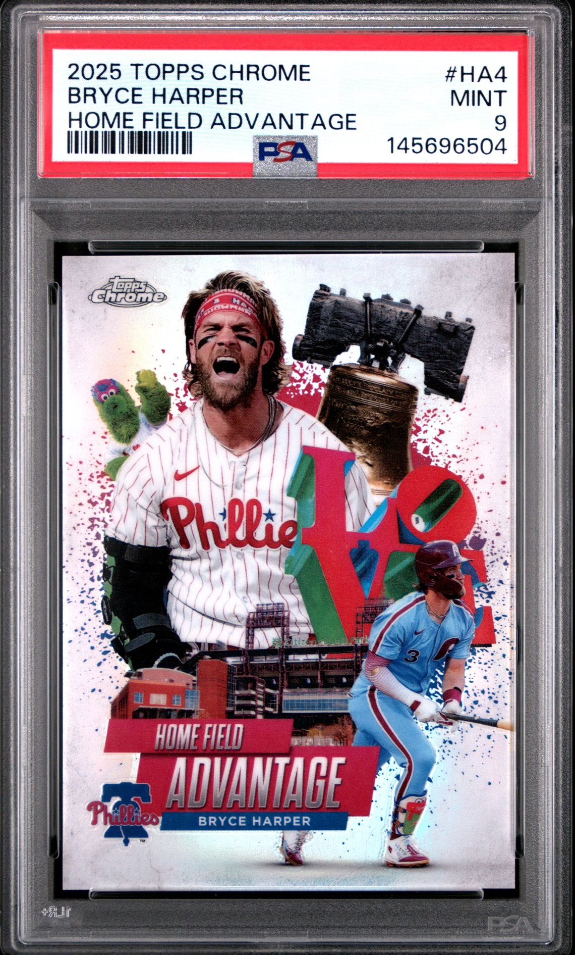 2025 Topps Chrome Home Field Advantage Bryce Harper #Ha4 Mint 9 front
