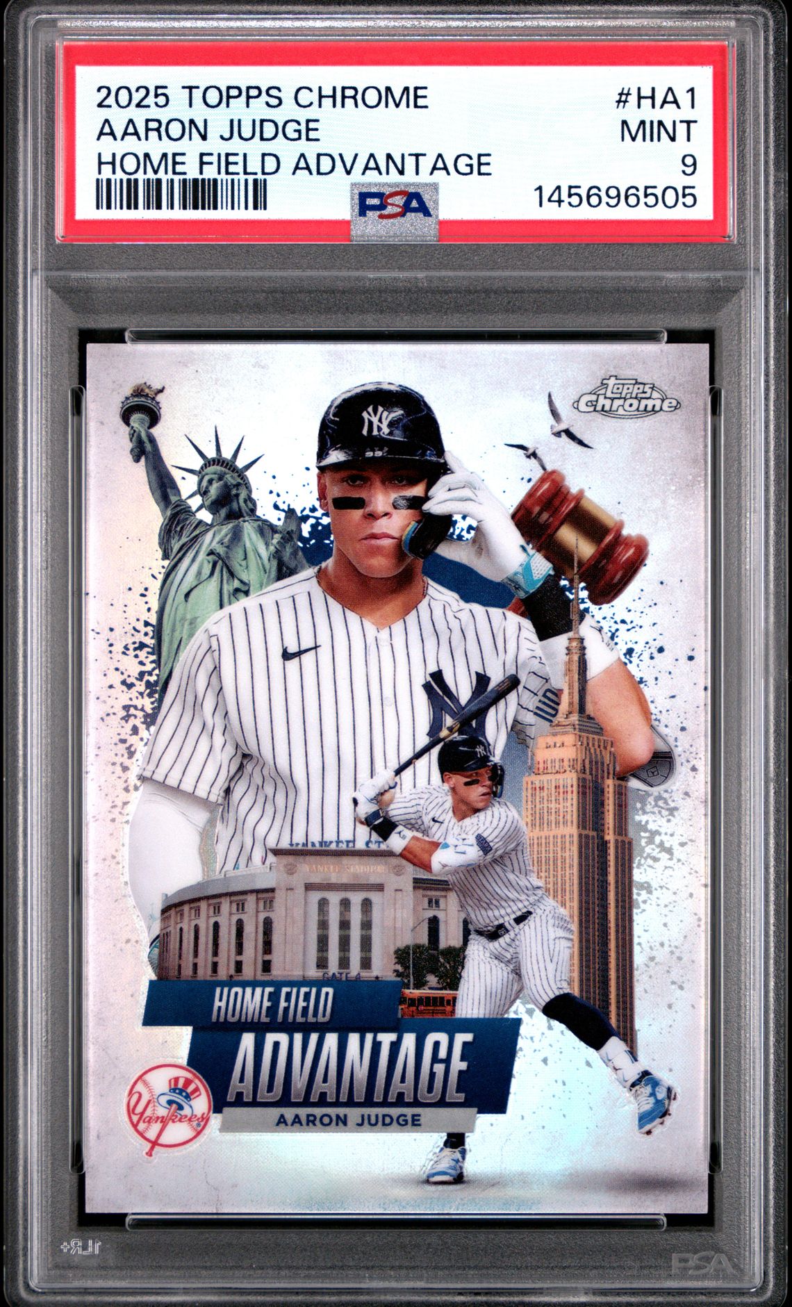 2025 Topps Chrome Home Field Advantage Aaron Judge #Ha1 Mint 9 front