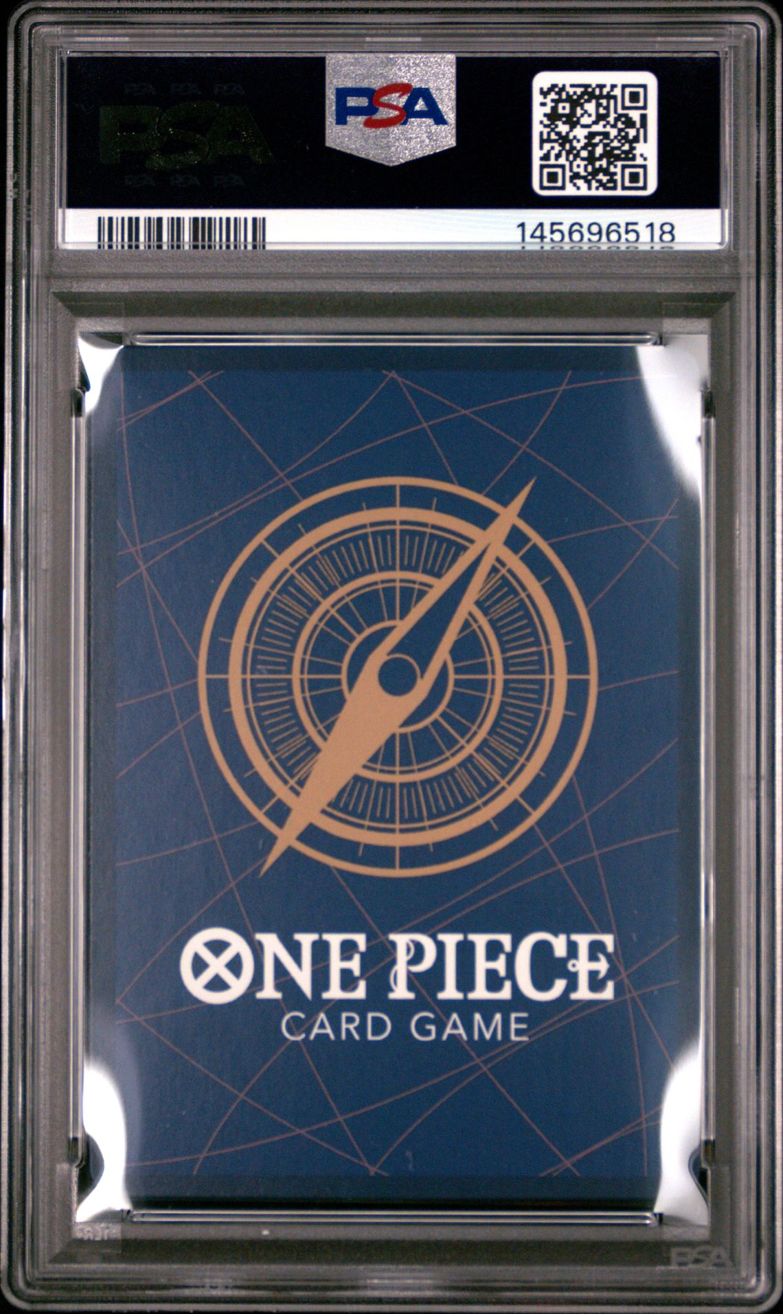 2024 One Piece Op07-500 Years In The Future Monkey D. Luffy #109 (Alternate Art) Gem Mt 10 back view - PSA certificate #145696518