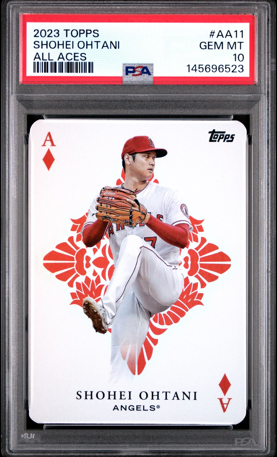 2023 Topps All Aces Shohei Ohtani #Aa11 (All Aces) Gem Mt 10 front view - PSA graded GEM MT 10