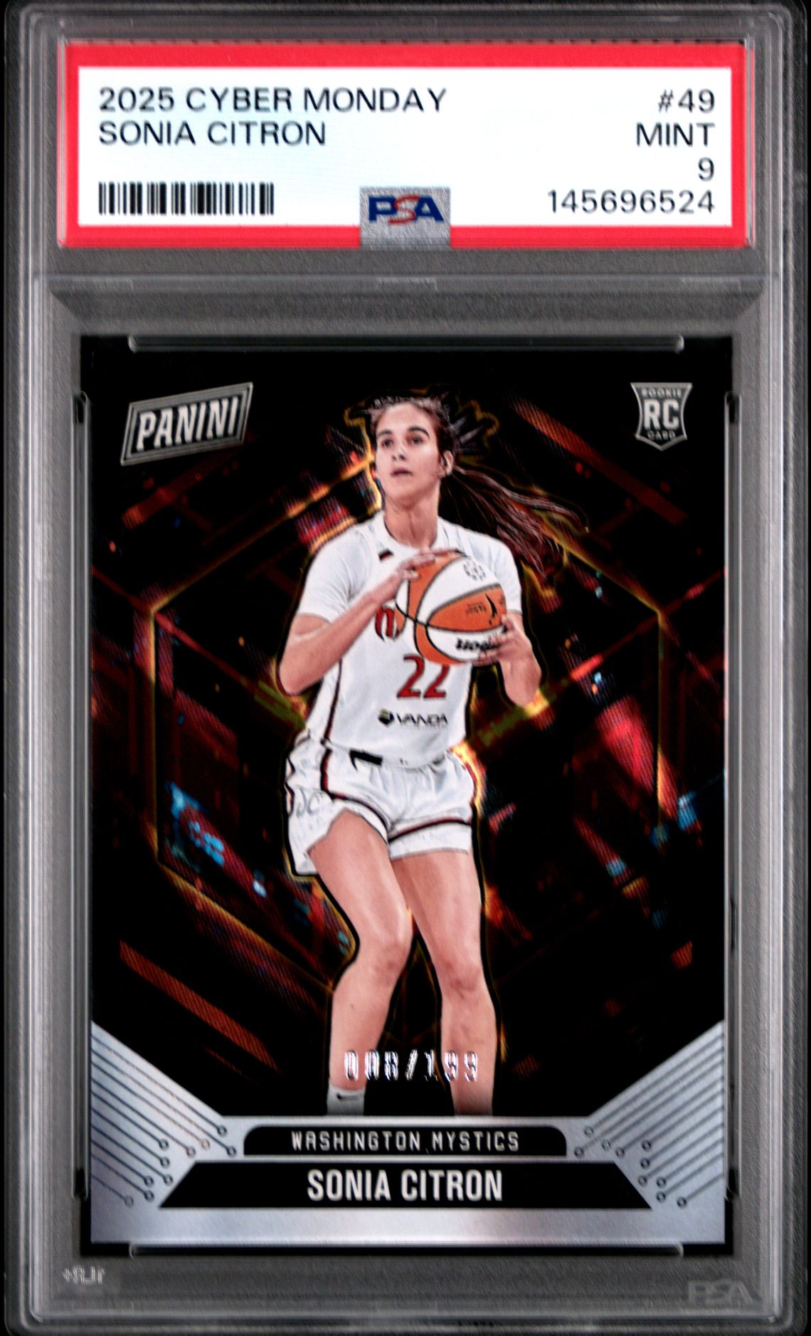 2025 Panini Cyber Monday Sonia Citron #49 Mint 9 front