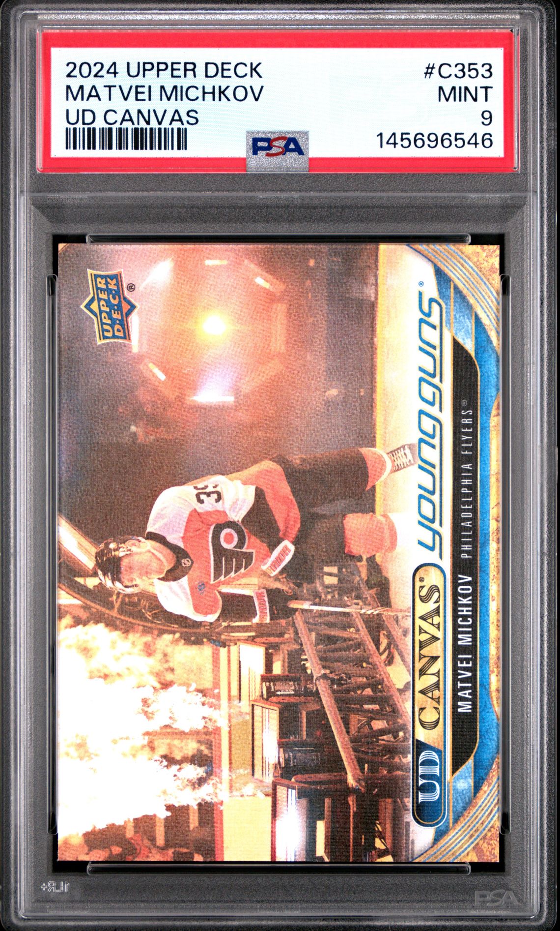 2024 Upper Deck Ud Canvas Matvei Michkov #C353 Mint 9 front