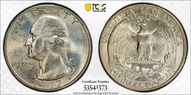 1937-D 25C MS66