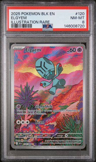 2025 Pokemon Black Bolt Illustration Rare #120 Elgyem front