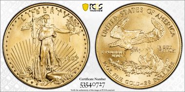 1997 $25 Gold Eagle MS68