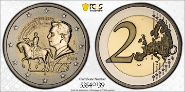 2024 € 2 Death of Guillaume II 175th Ann. Rev PR PR69
