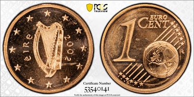 2002 € 0.01 MS66RD