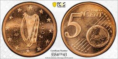2002 € 0.05 MS66RD