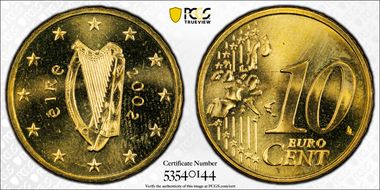 2002 € 0.10 MS66