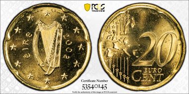 2002 € 0.20 MS67