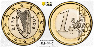 2002 € 1 MS67