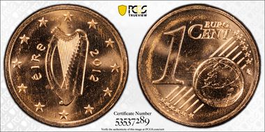2012 € 0.01 MS66RD