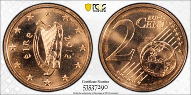 2012 € 0.02 MS67RD