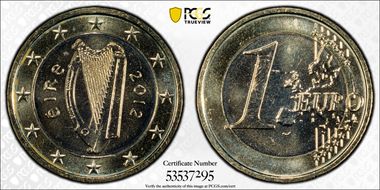 2012 € 1 MS65