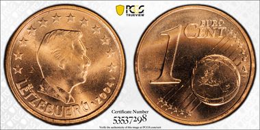 2004 € 0.01 MS66RD