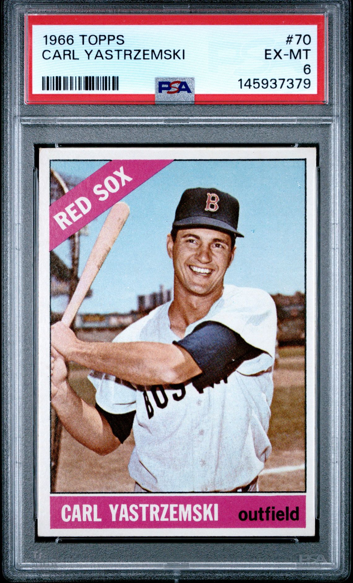 1966 Topps TOPPS Red #70 Carl Yastrzemski front