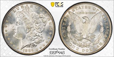 1886 $1 MS64