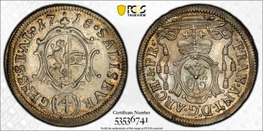 1718 4 Kr MS63