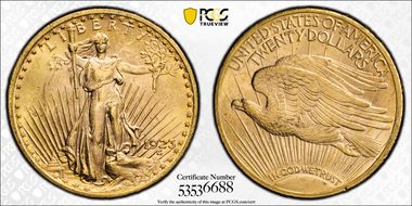 1923 $20 MS62