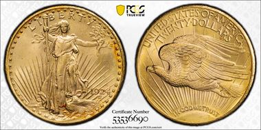 1924 $20 MS64