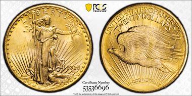 1928 $20 MS64