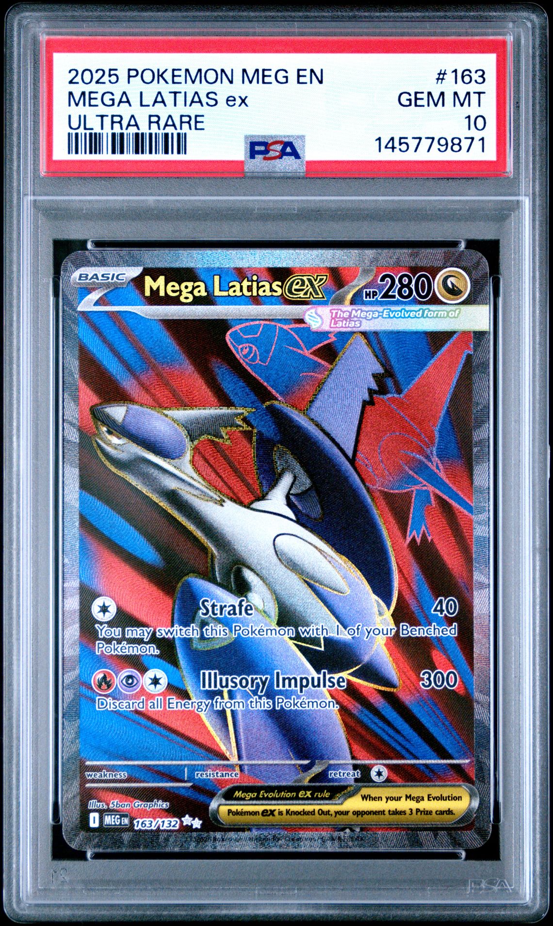 2025 Pokemon POKEMON MEG EN-MEGA EVOLUTION ULTRA RARE #163 Mega Latias Ex front