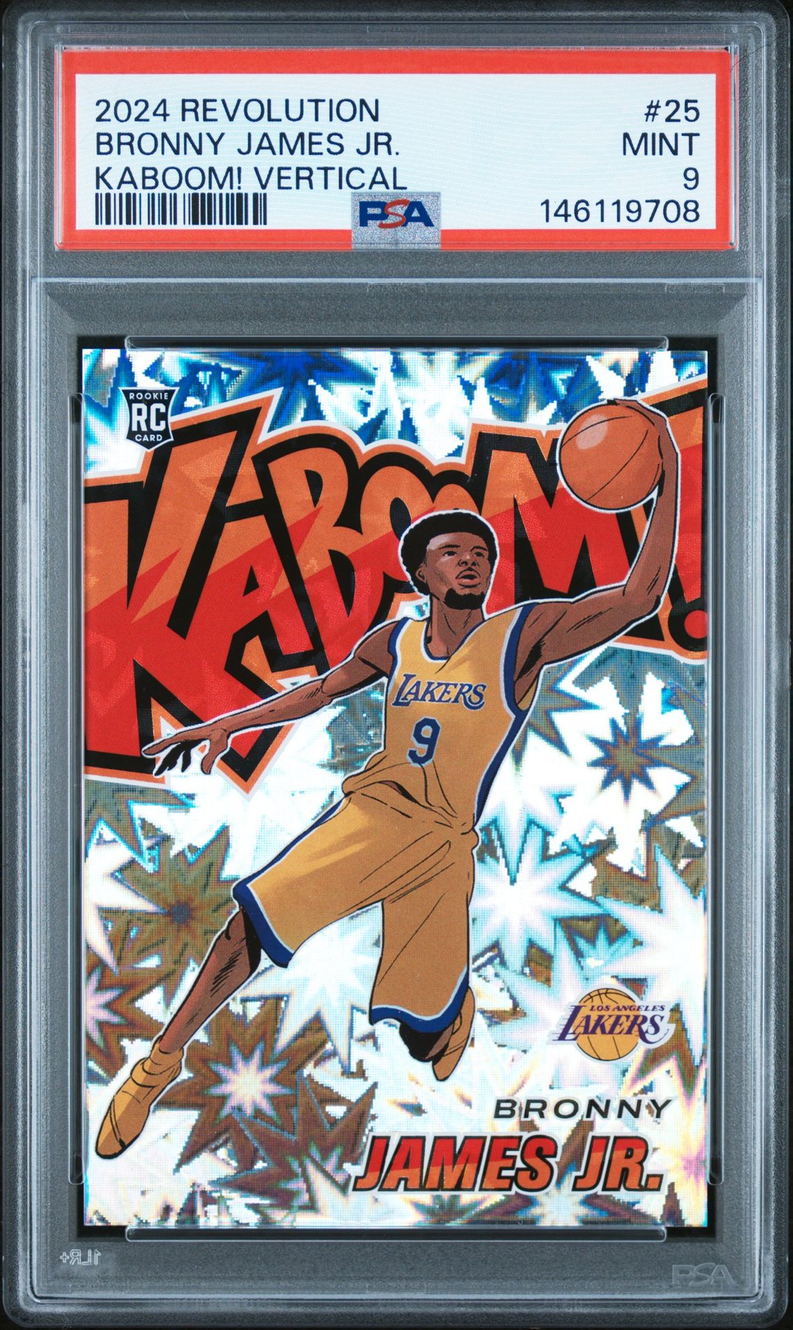 2024 Panini PANINI REVOLUTION KABOOM! VERTICAL #25 Bronny James Jr. front