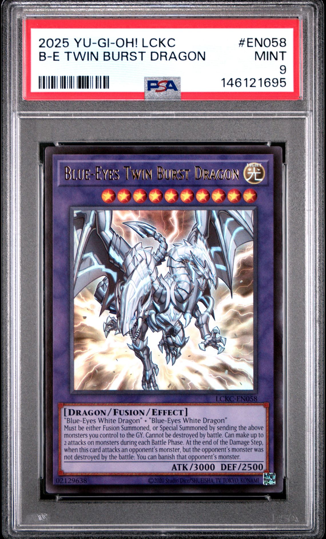 2025 Yu-Gi-Oh! YU-GI-OH! LCKC-LEGENDARY COLLECTION KAIBA MEGA PACK #EN058 B-E Twin Burst Dragon front