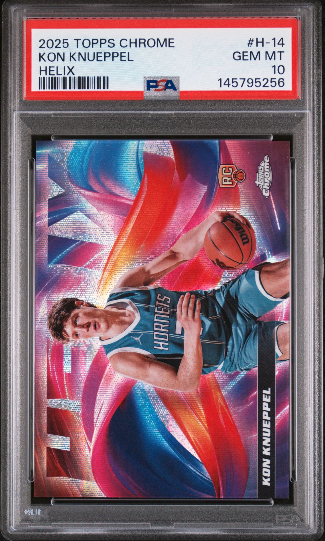 2025 Topps Chrome TOPPS CHROME HELIX #H-14 Kon Knueppel front