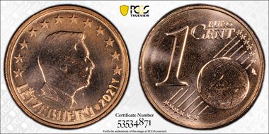 2021 € 0.01 MS67RD