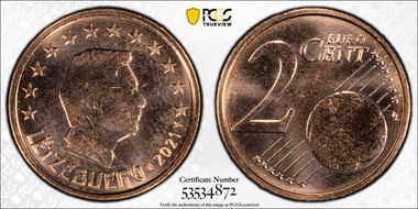 2021 € 0.02 MS67RD