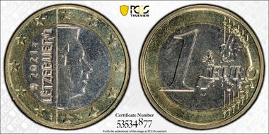 2021 € 1 MS64
