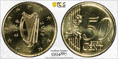 2018 € 0.50 MS68