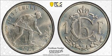 1947 1 Fr MS66