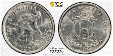 1935 1 Fr KM-35 MS64