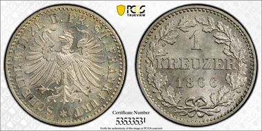 1866 Kreuzer MS67