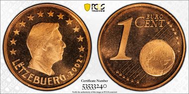 2002 € 0.01 PL67RD