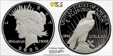 2025-S $1 Peace Dollar PR70DCAM