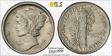 1918-S 10C N1