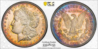 1878 7TF $1 Reverse of 1878 AU58