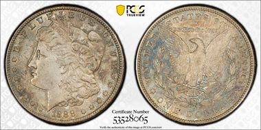 1888-S $1 AU58