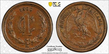 1900-M 1C Narrow date MS62BN