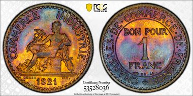 1921 1 Fr Gad-468 F-218 MS64
