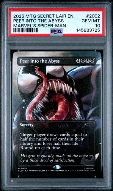 2002 Mtgsecretlairen Marvelsspider-Man Pa #2002 Peerinto The Abyss front