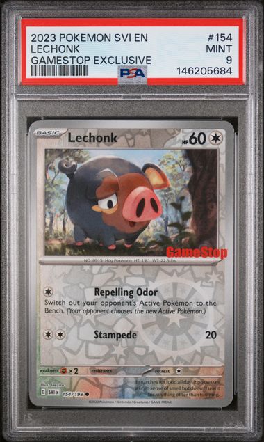 2023 Pokemon #154 Gamestop Exclusive Lechonk front