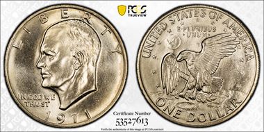 1971-D $1 MS67