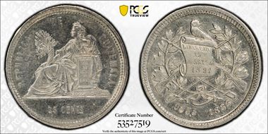 1888 25C Without Mintmark N1