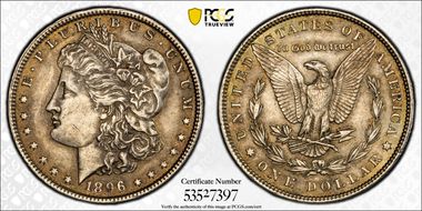 1896 $1 AU53