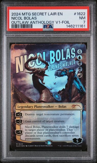 2024 MTG Secret Lair Foil #1622 Nicol Bolas Outlaw Anthology V1 front
